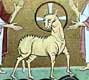 Bamberg Apocalypse - The Lamb on Mount Sion